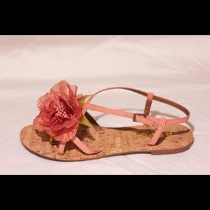 Report Brand sandals with flower